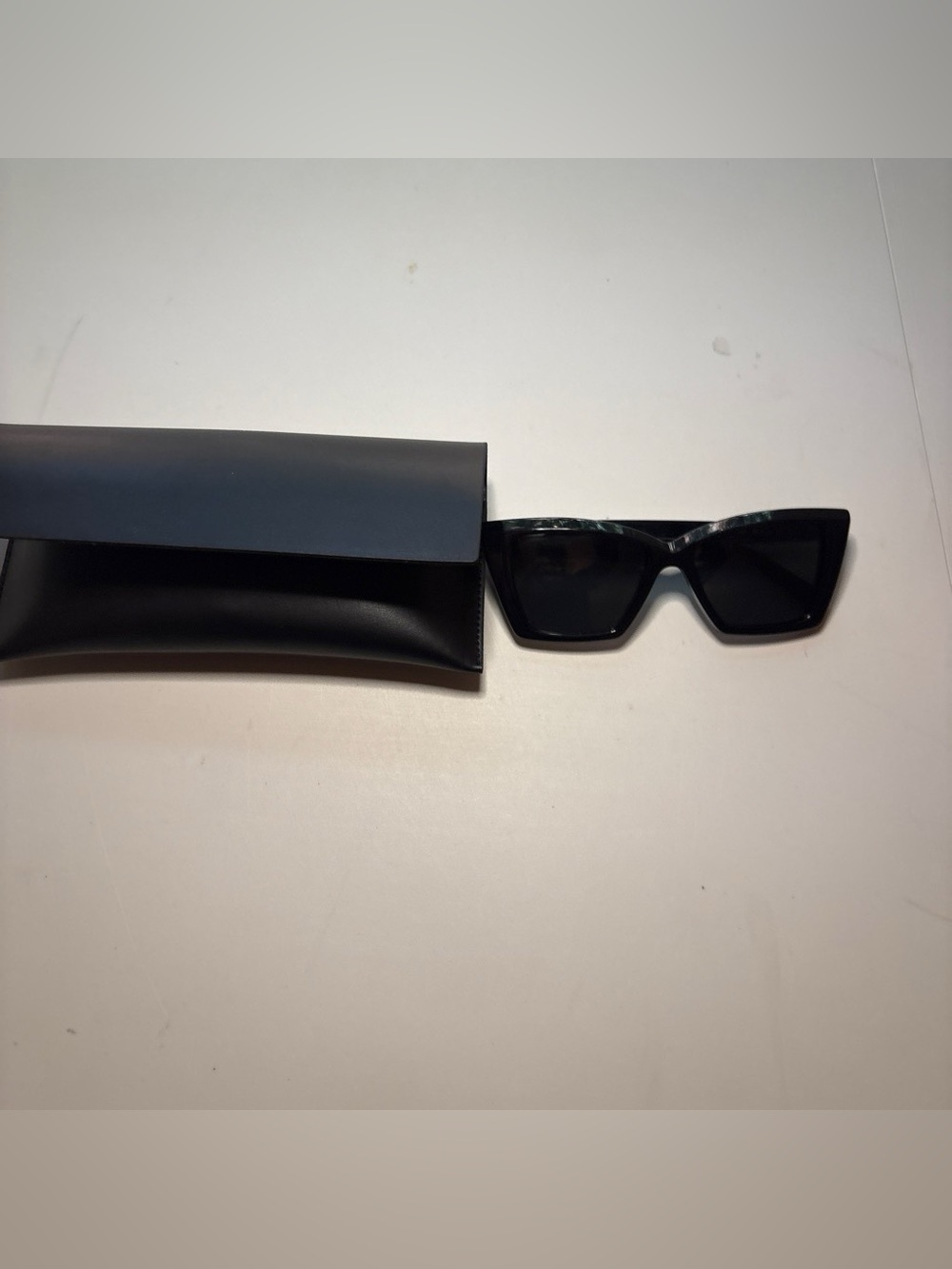 A241 - Saint Laurent SL 657 001 Black Cat Eye Sunglasses 54mm